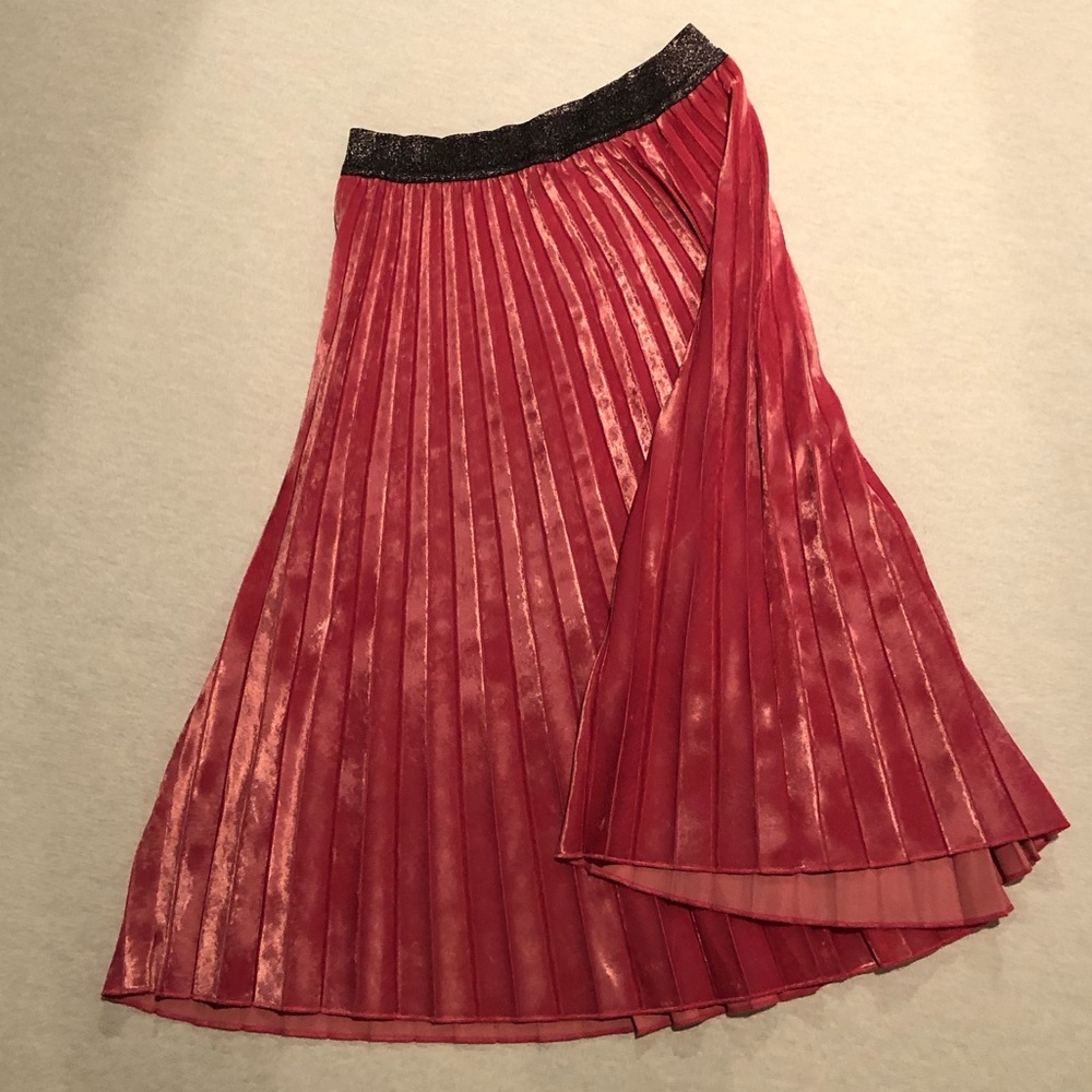 Pink Velvet Skirt